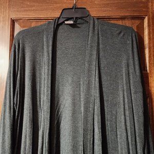 Zig Zag Stripe Charcoal Romantic Twist Cardigan